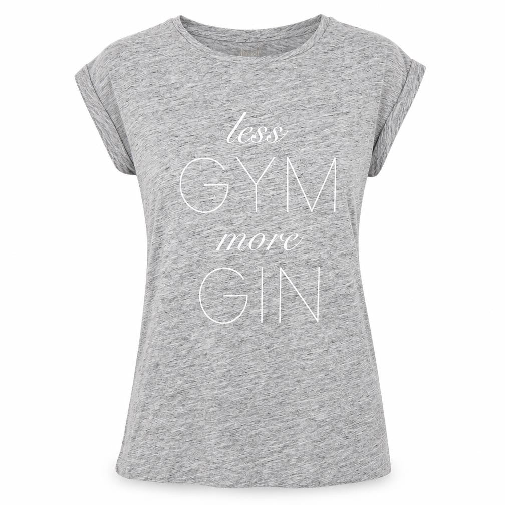 Front view of USA Pro women’s grey basic t-shirt, size UK 6