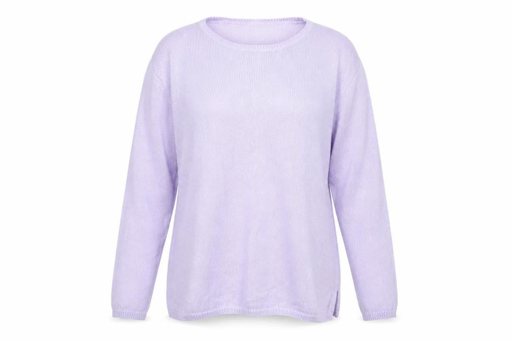 Front view of Joie De Vivre women’s purple jumper, size S