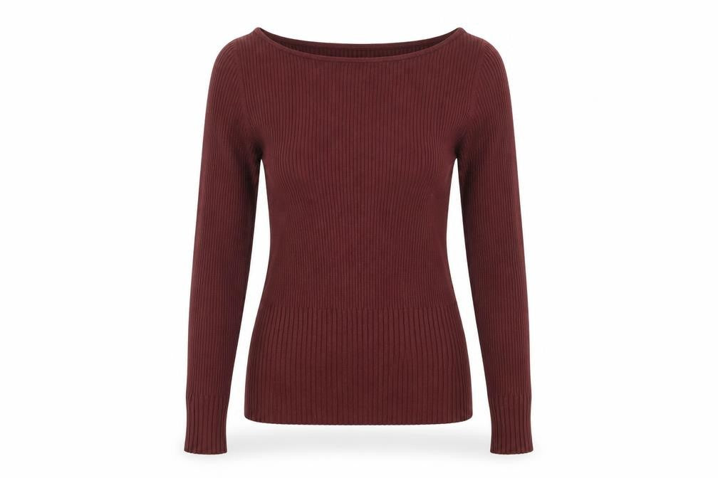 Front view of H&M women’s brown jumper, size S