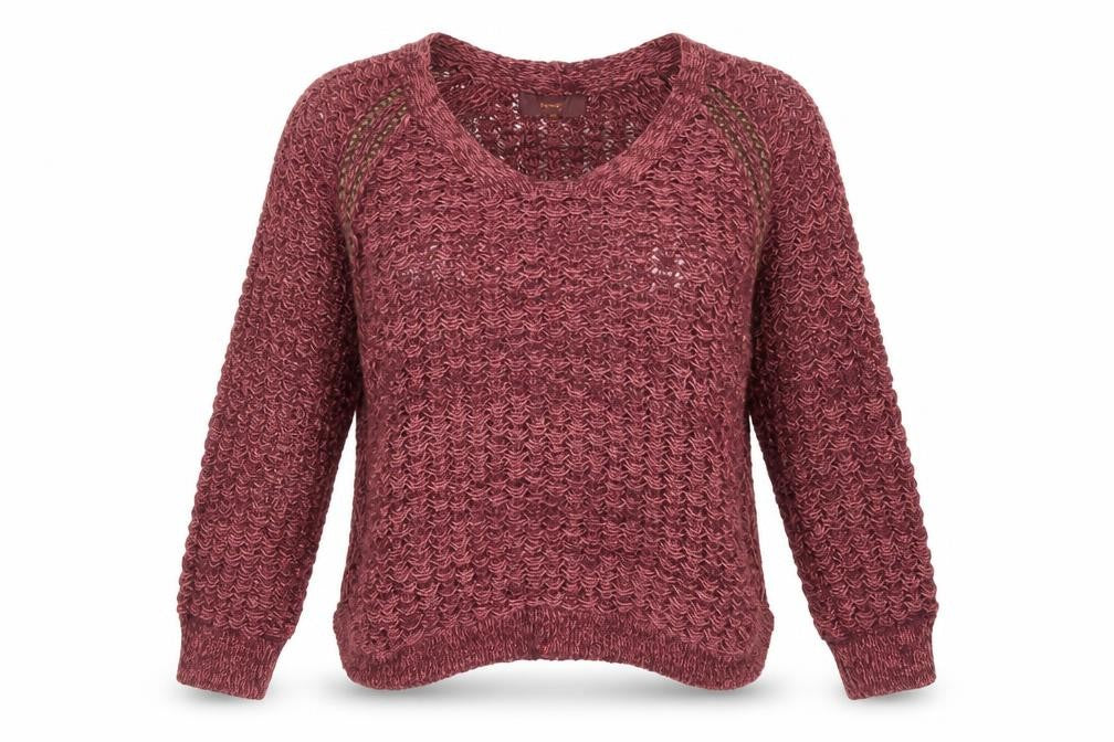 Front view of Next women’s purple jumper, size UK 12