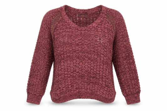 Front view of Next women’s purple jumper, size UK 12