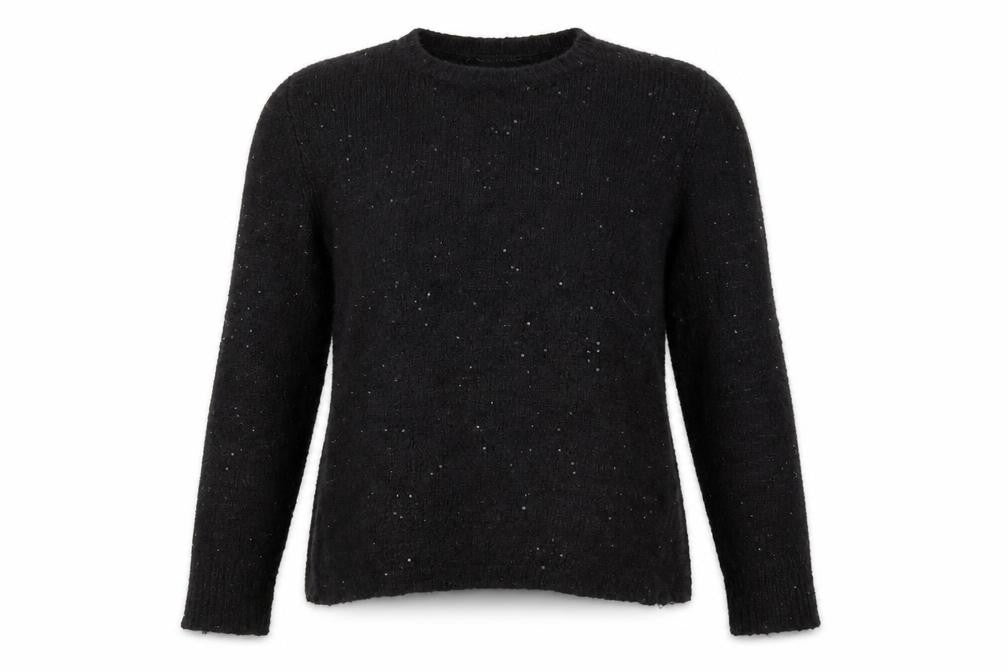 Front view of Next women’s black jumper, size UK 12