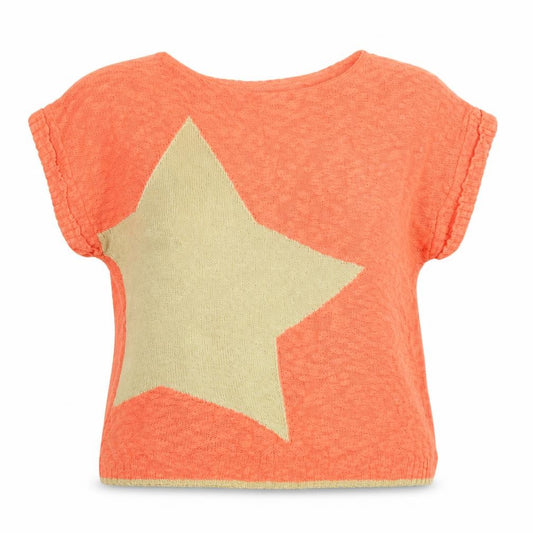 Front view of George women’s orange jumper, size UK 12