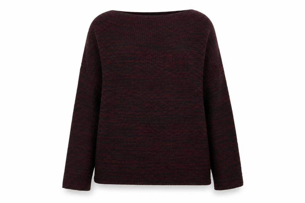 Front view of Atmosphere women’s red jumper, size UK 10