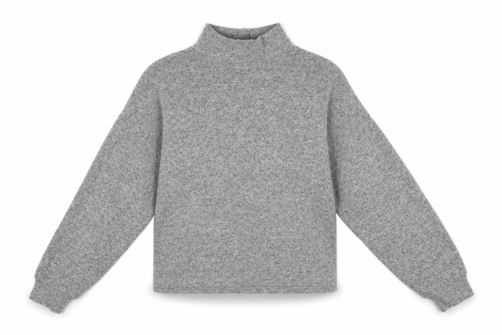 Front view of New Look women’s grey jumper, size S