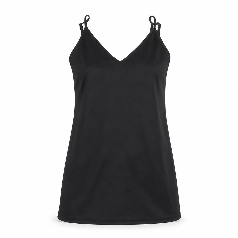 Front view of Fashion Union women’s black basic t-shirt, size UK 8