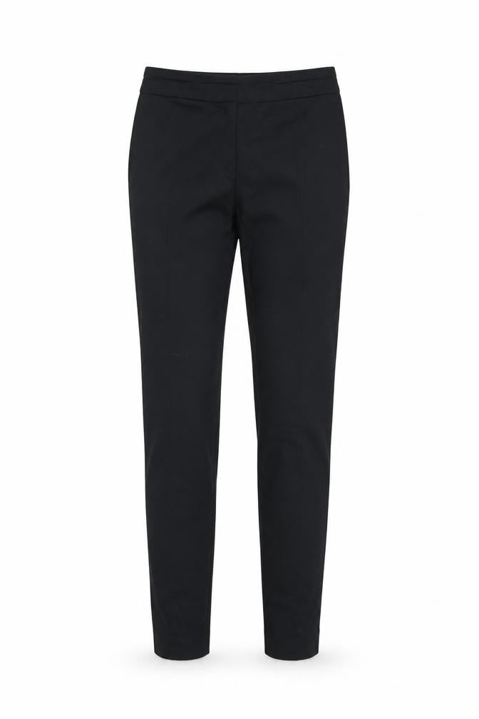 Front view of H&M women’s black jegging jeans, size UK 12, 27-inch leg