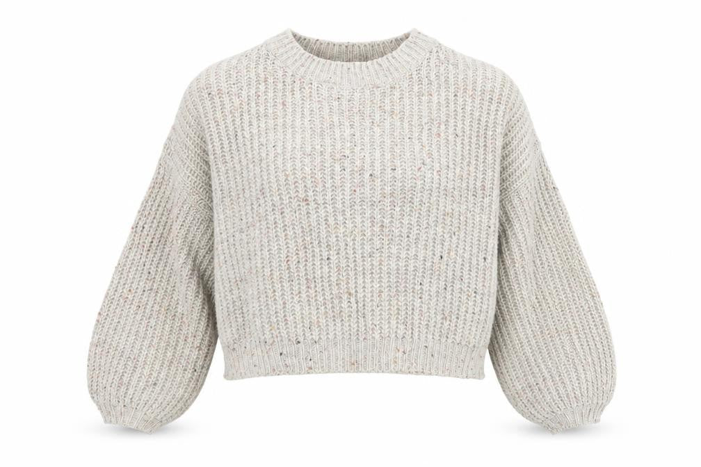 Front view of Primark women’s green jumper, size UK 14