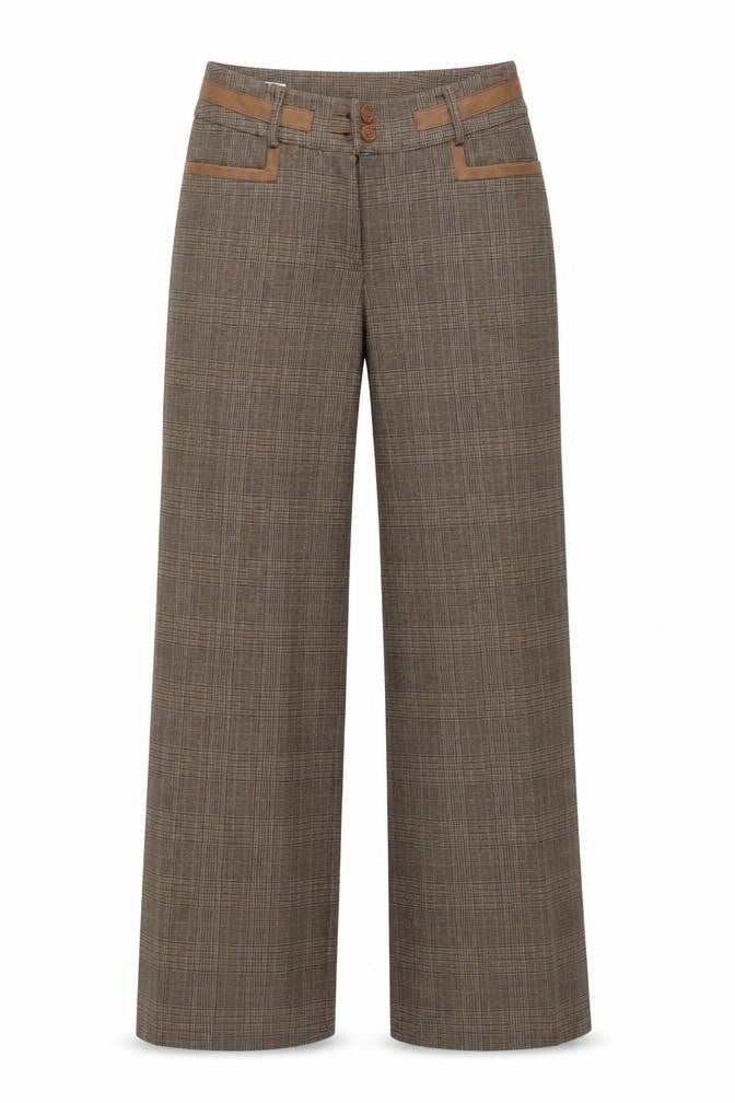 Kapalua Womens Multicoloured Check  Trousers  Size 10 L29 in