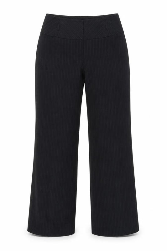 Front view of Collection women’s multicoloured paisley trousers, size UK 12, 32-inch leg
