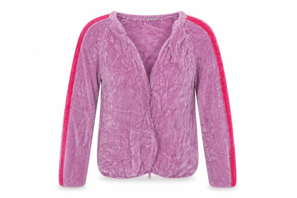 United Colours of Benetton Girls Purple Striped  Cape Jumper Size 13-14 Years
