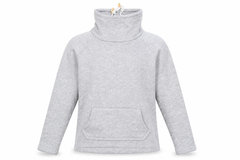 Front view of Tu women’s grey pullover sweatshirt, size UK 12