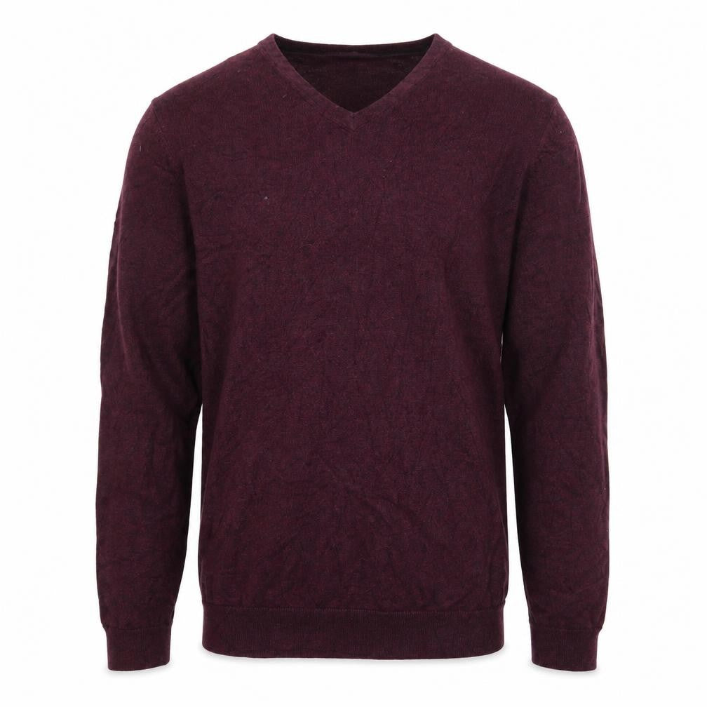 Front view of Next men’s purple knit jumper, size XS
