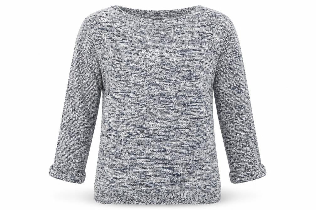 Front view of Wallis women’s blue knit jumper, size S