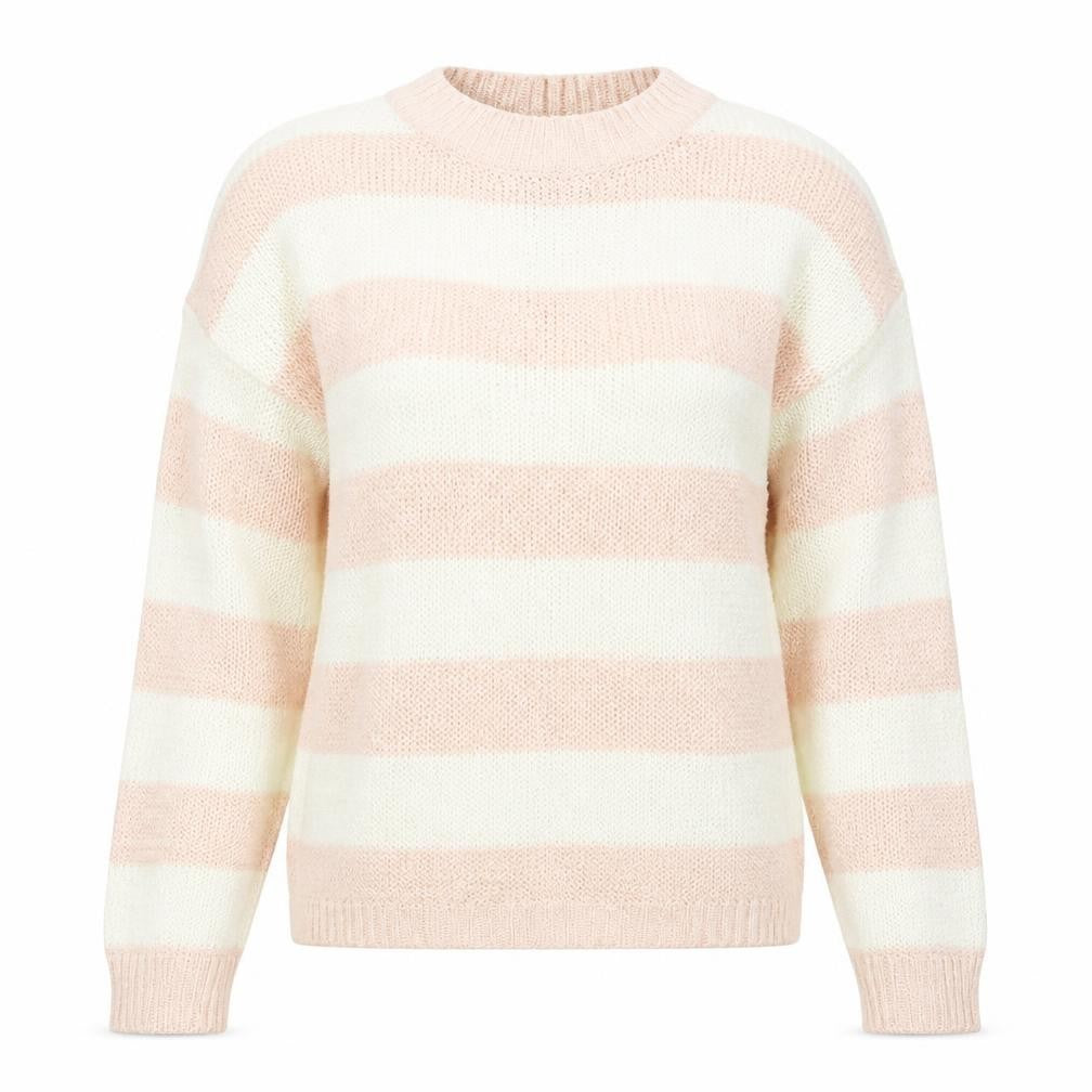 Front view of Atmosphere women’s pink knit jumper, size UK 10