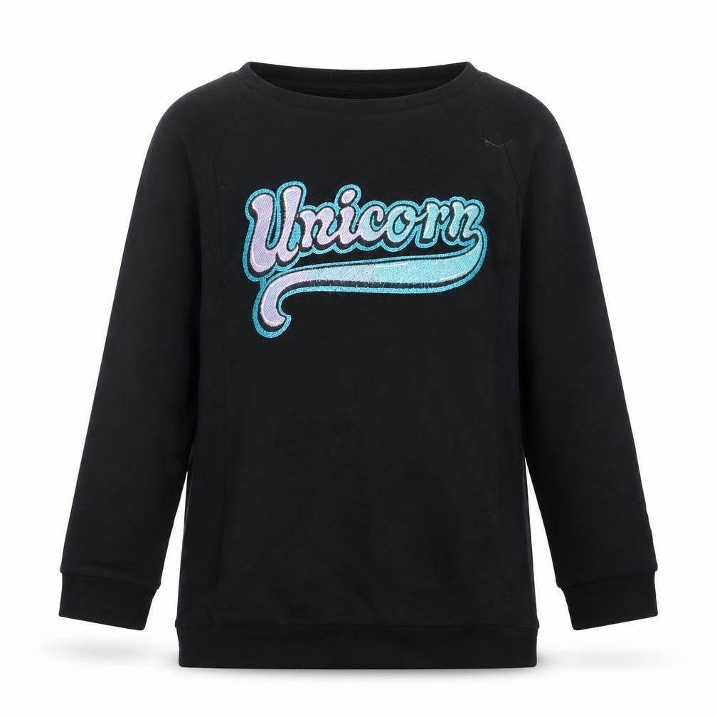 F&F Girls Black   Pullover Jumper Size 8-9 Years