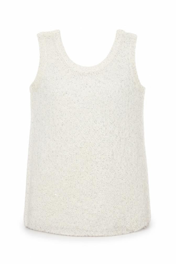 Front view of River Island girls’ white knit jumper, size 9-10, years