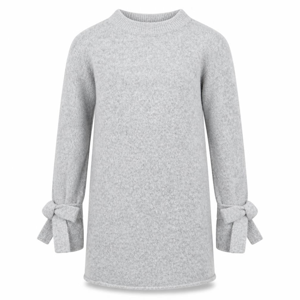 Front view of Next girls’ grey jumper, size 5, years