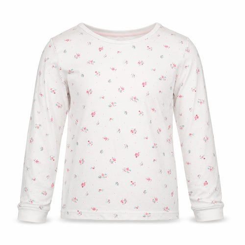 Marks and Spencer Girls White Floral  Top Pyjama Set Size 6-7 Years