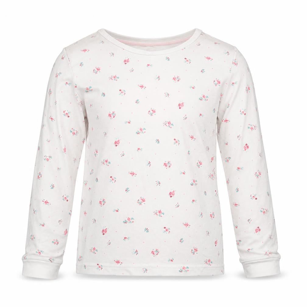 Marks and Spencer Girls White Floral  Top Pyjama Set Size 6-7 Years