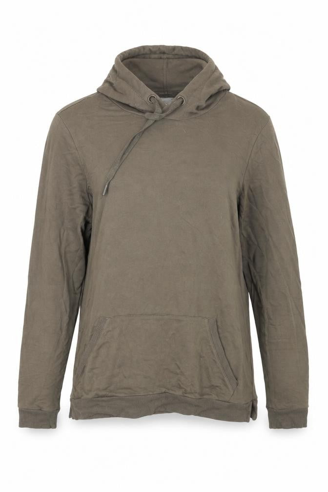 Front view of Nutmeg women’s green pullover hoodie, size UK 12