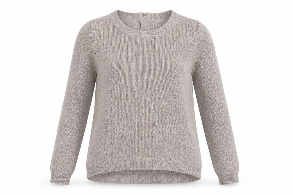 Front view of Divided by H&M women’s pink knit jumper, size UK 14