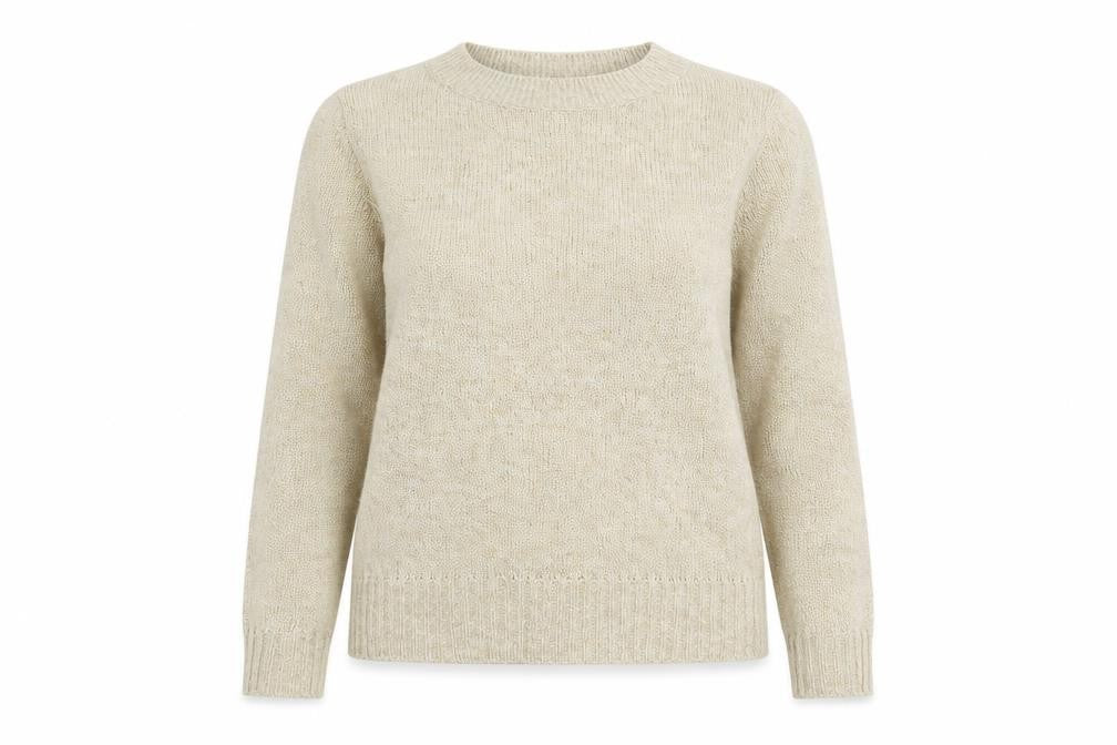 Front view of Divided women’s beige knit jumper, size XS