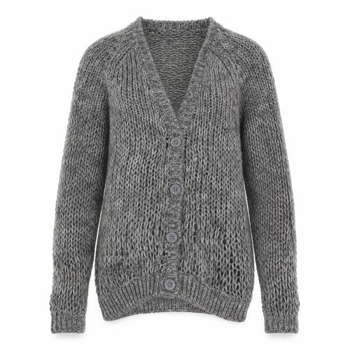Dorothy Perkins Womens Grey  Knit Cardigan Jumper Size 6