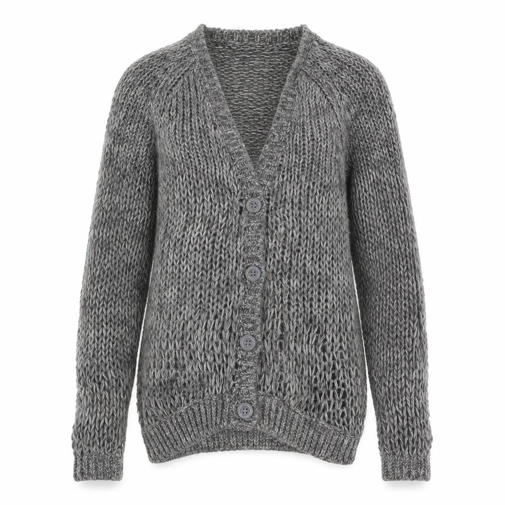 Dorothy Perkins Womens Grey  Knit Cardigan Jumper Size 6