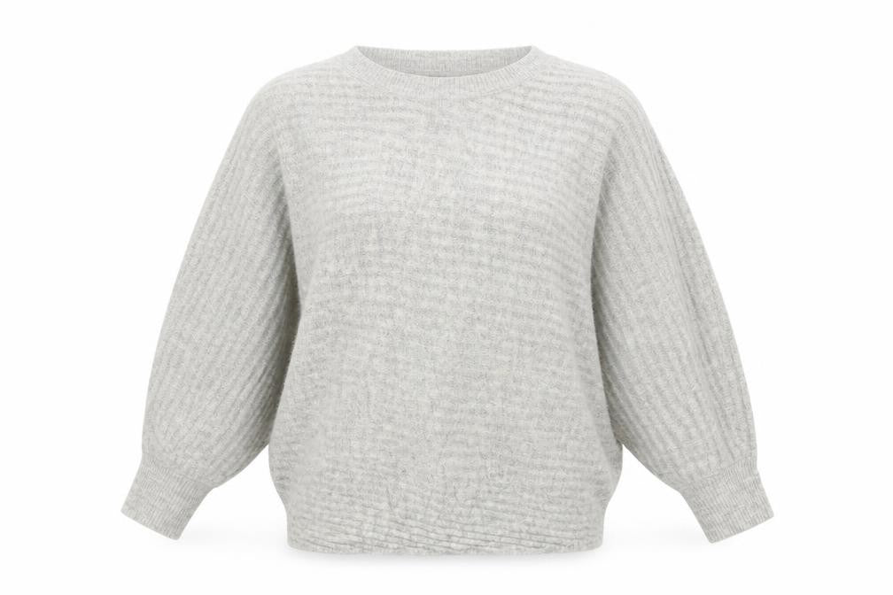 Front view of F&F women’s ivory knit jumper, size M