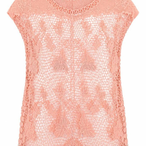 Katies Womens Pink   Tunic T-Shirt Size L  - Netted