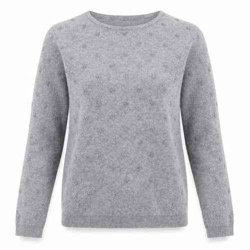 Mango Womens Grey Polka Dot  Pullover Jumper Size S