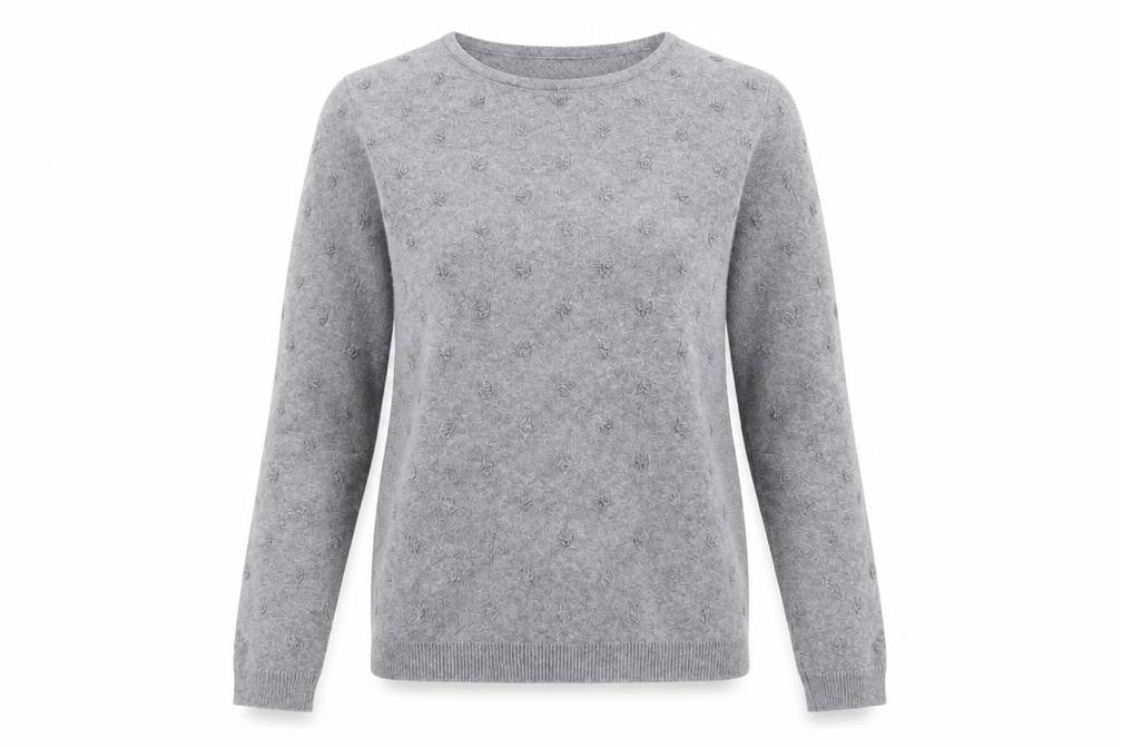 Mango Womens Grey Polka Dot  Pullover Jumper Size S
