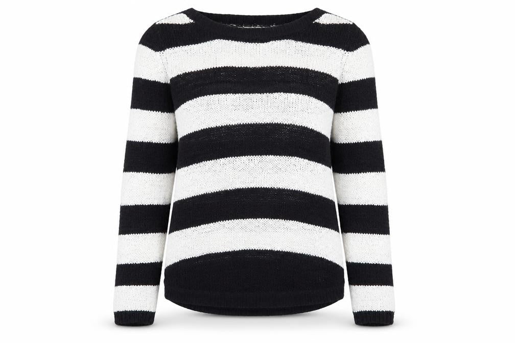 Front view of Wallis women’s multicoloured striped jumper, size S