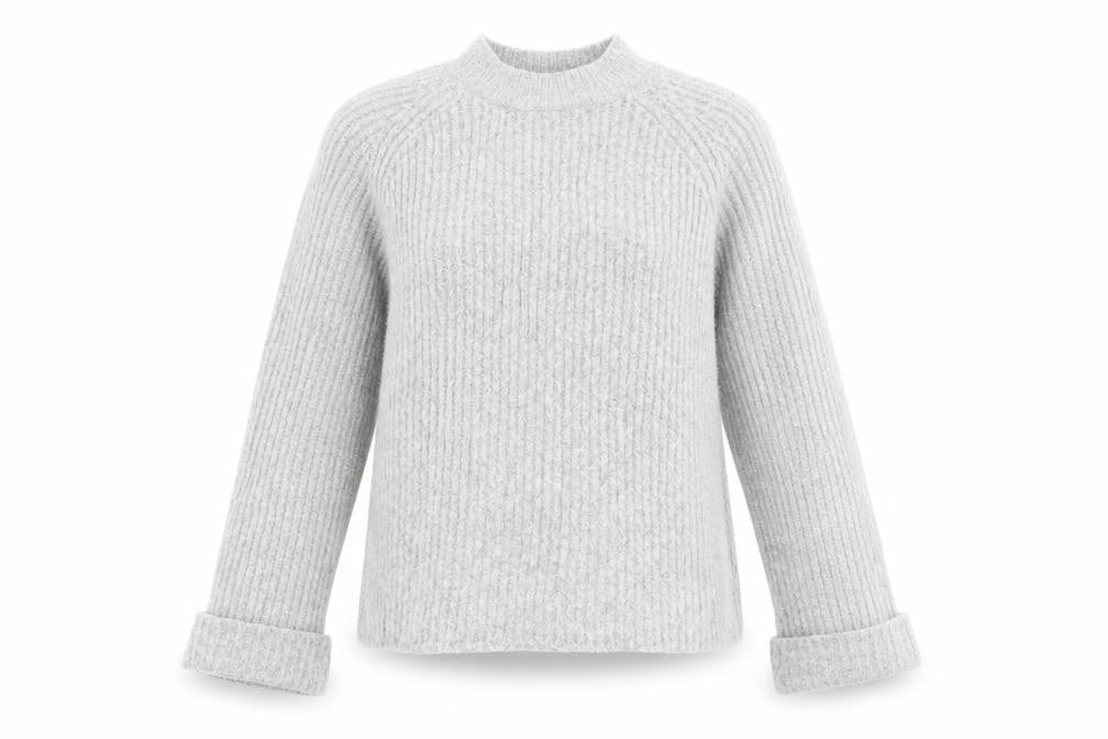 Front view of F&F girls’ grey jumper, size 12-13, years