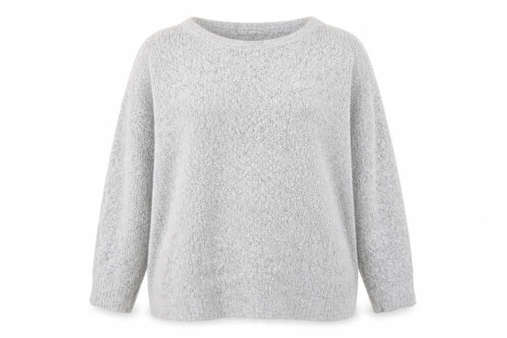 Front view of Peacocks women’s grey jumper, size XL