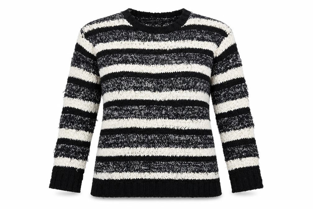 Front view of Atmosphere women’s multicoloured knit jumper, size UK 10