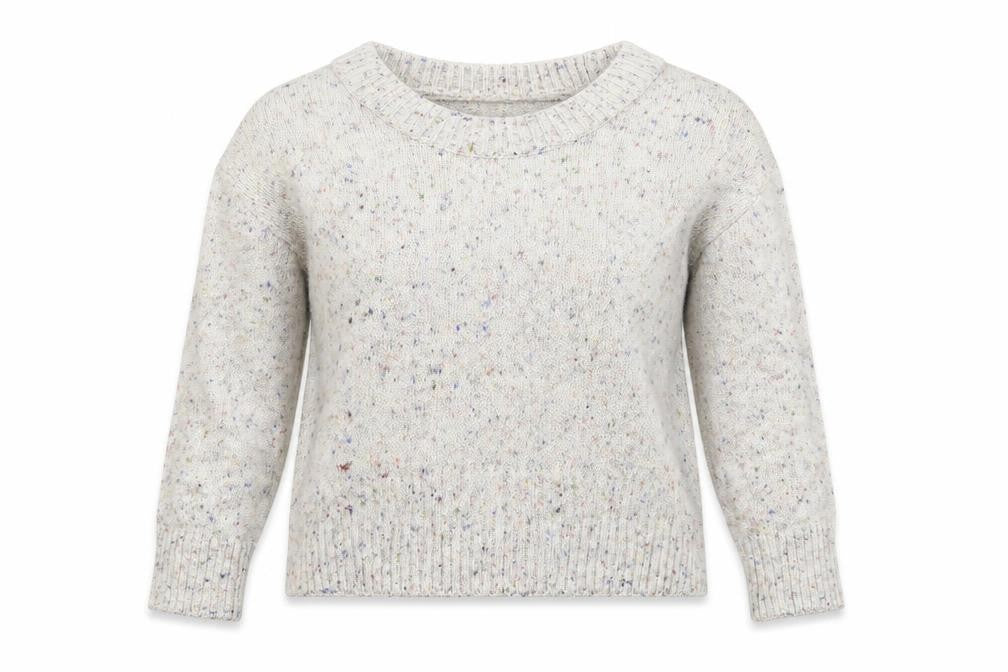 Front view of Next women’s grey knit jumper, size UK 6, - oversized