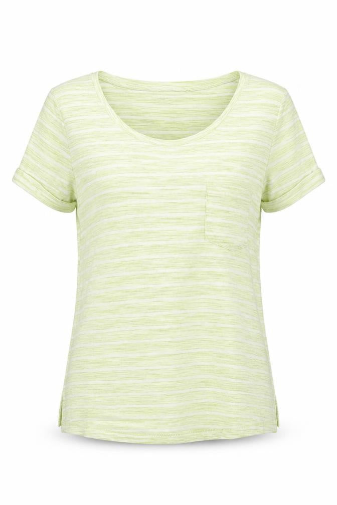 Front view of Next women’s green basic t-shirt, size UK 6