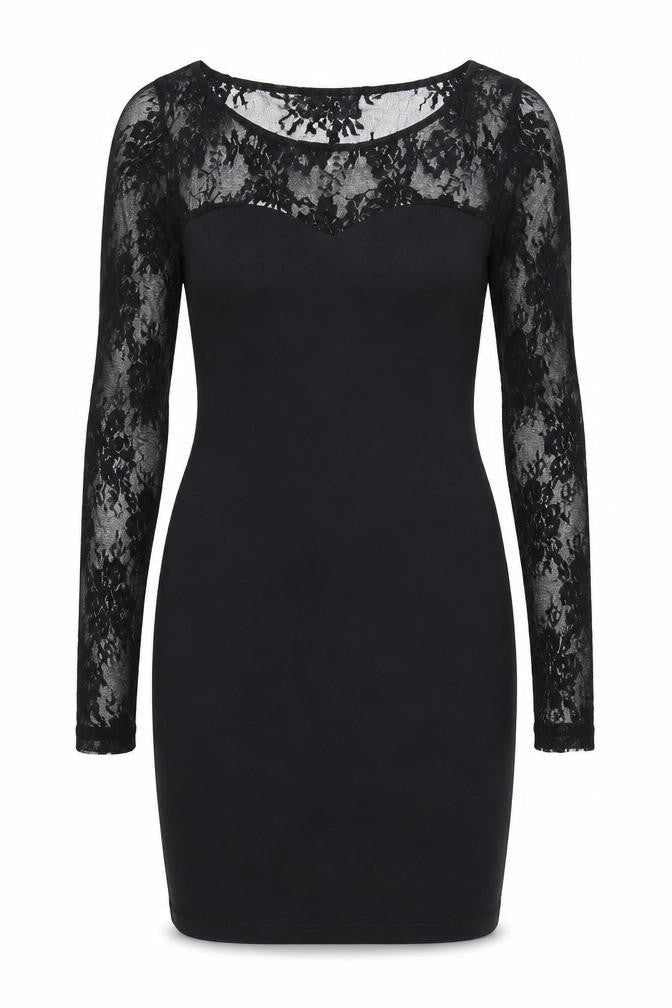 Front view of AX Paris women’s black mini, size UK 10