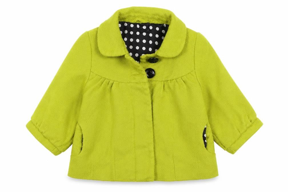 George  Girls Green   Jacket Coat Size 7-8 Years
