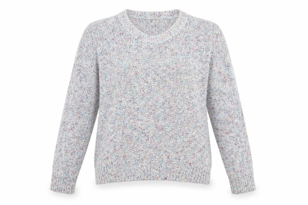 Front view of Tu women’s grey jumper, size UK 8