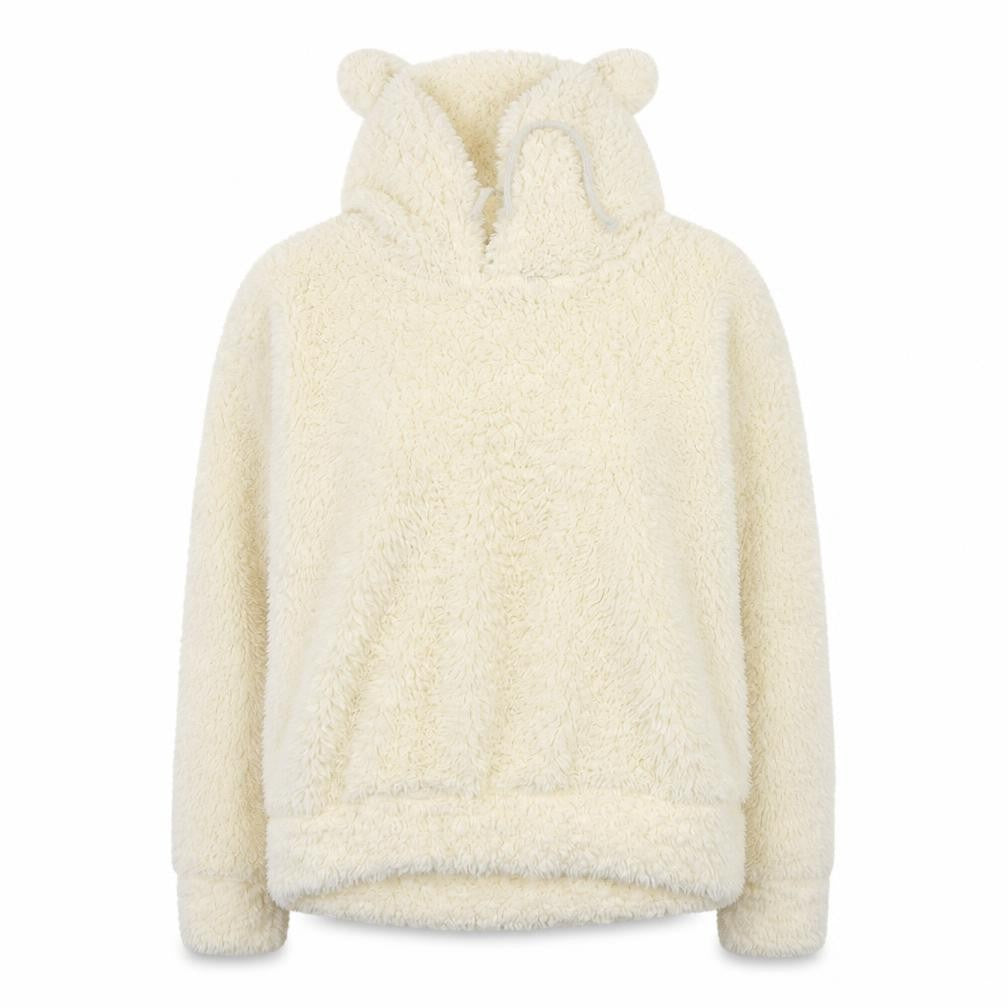 Front view of PRETTYLITTLETHING women’s white jumper, size S