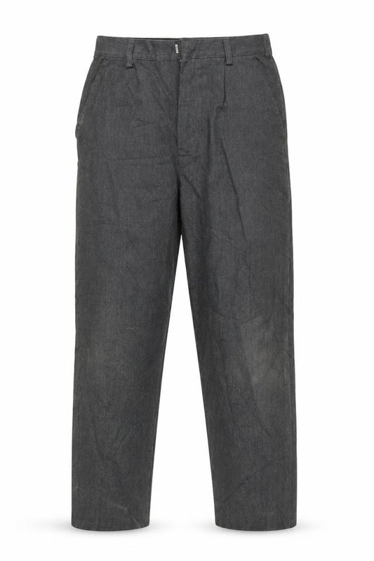 Front view of Ladybird girls’ grey chino trousers, size 9-10, years