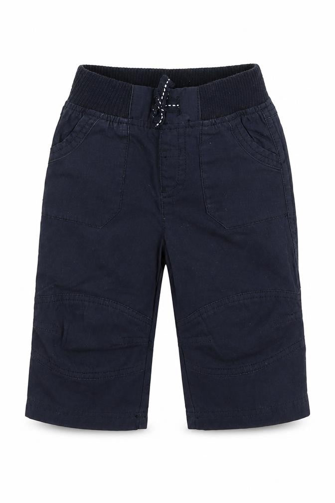 Front view of Matalan Baby Blue Cargo Trousers, size 6-9, Months