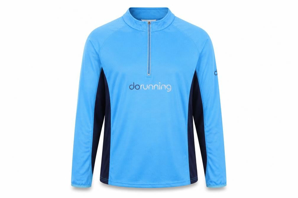 Front view of Do Clothing women’s blue jumper, size L