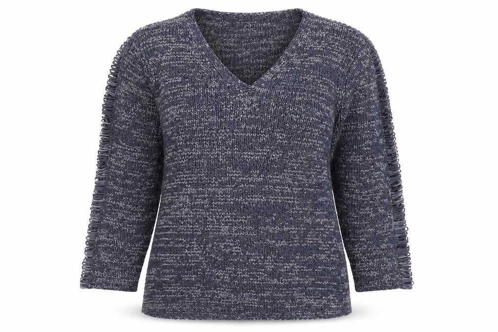 Front view of Deane & White women’s blue jumper, size M