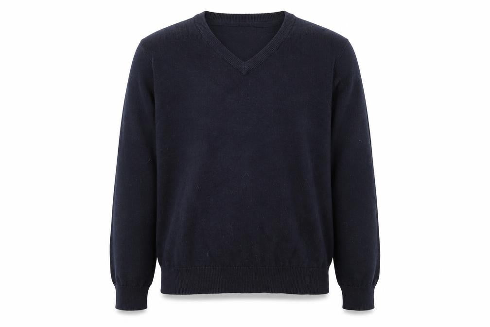 Front view of Marks & Spencer girls’ blue jumper, size 9-10, years