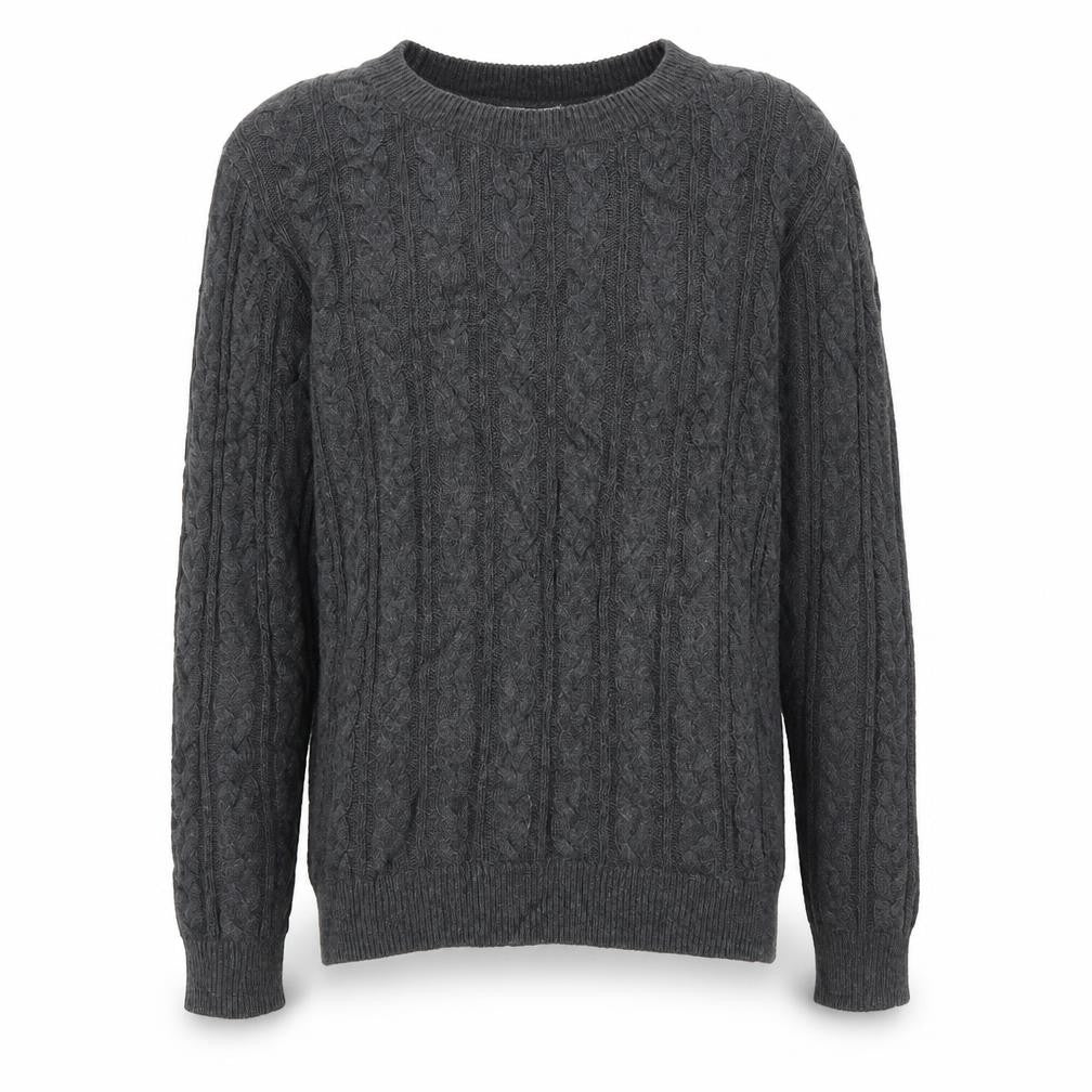 Front view of H&M men’s grey jumper, size M