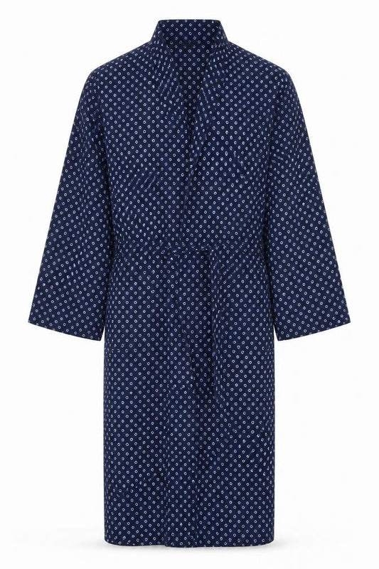 M&S Mens Blue Solid   Robe Size S